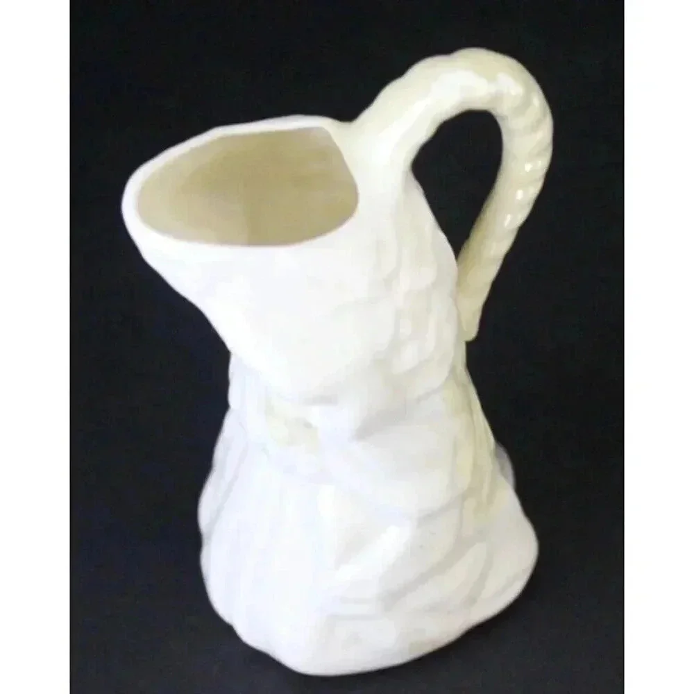 Early Production Rare Belleek Irish Porcelain Irish Maiden Creamer Small Pitcher